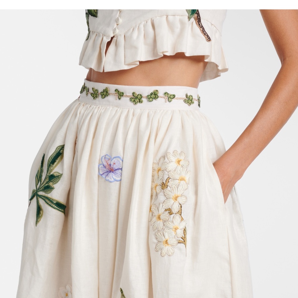 Agua by Agua Bendita TANGELO WILD MAXI SKIRT

Embroidered Appliqués - Picture 8 of 13